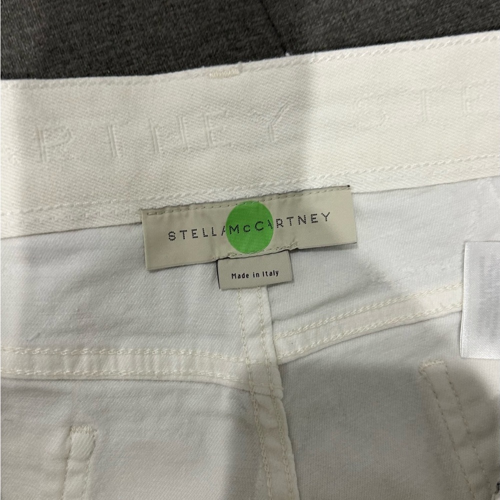STELLA MCCARTNEY • White Cutoff Shorts • Sz 31 • - Picture 9 of 10